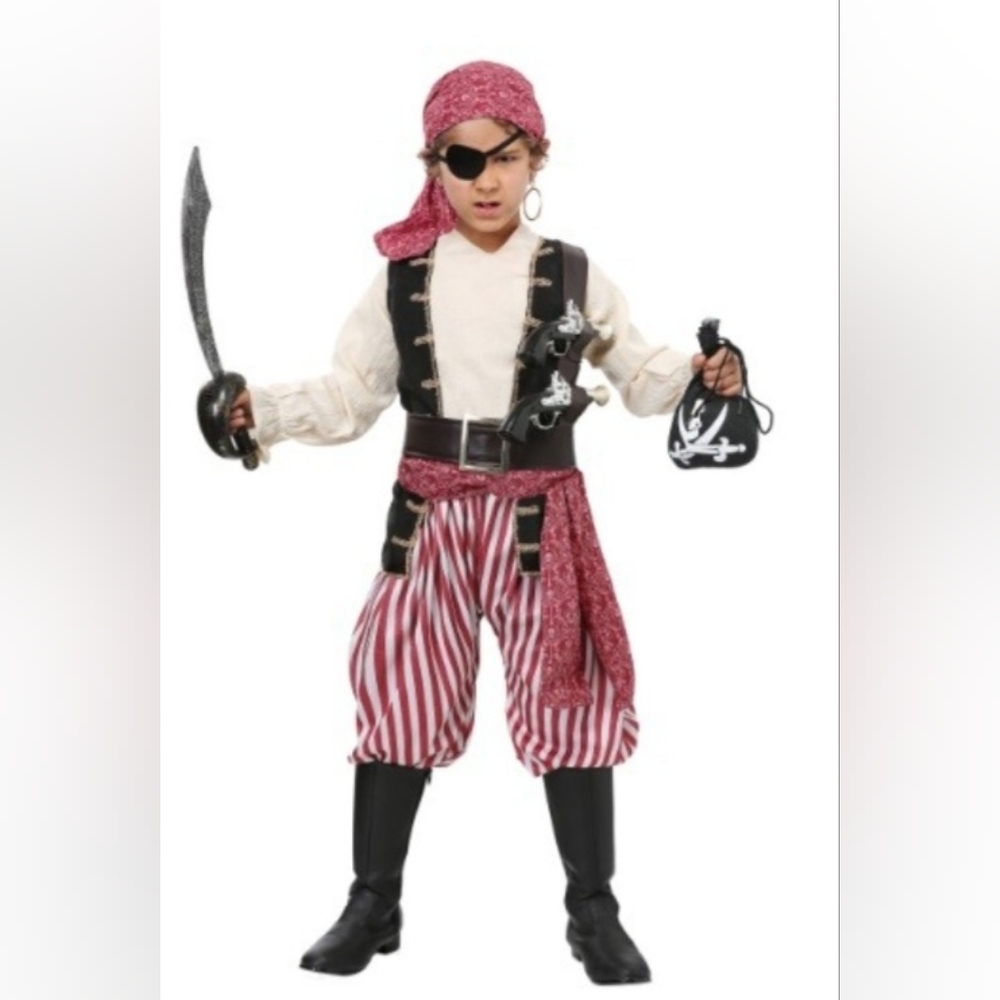 Kids Pirate Costume/Battlin Buccaneer. Like New